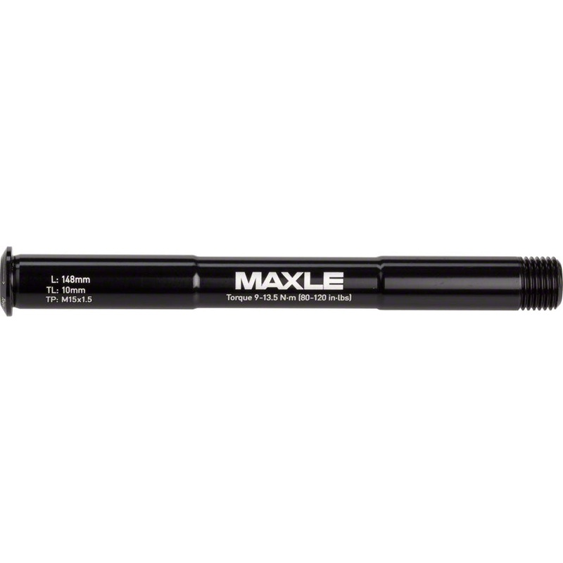 Maxle Stealth Front MTB 15x100mm Length 148mm, Thread 9mm, Pitch M15x1.50 Black