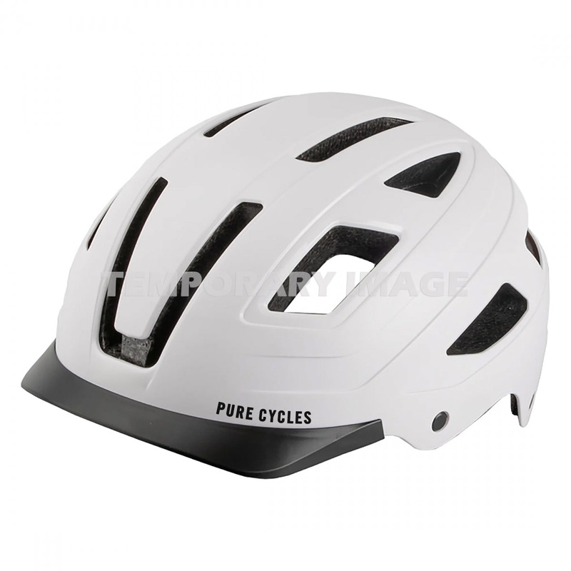Bike Helmet Pure Cycles Urban-Lite LG/XL 23-1/4in to 24in (59 to 61 cm) White Urban