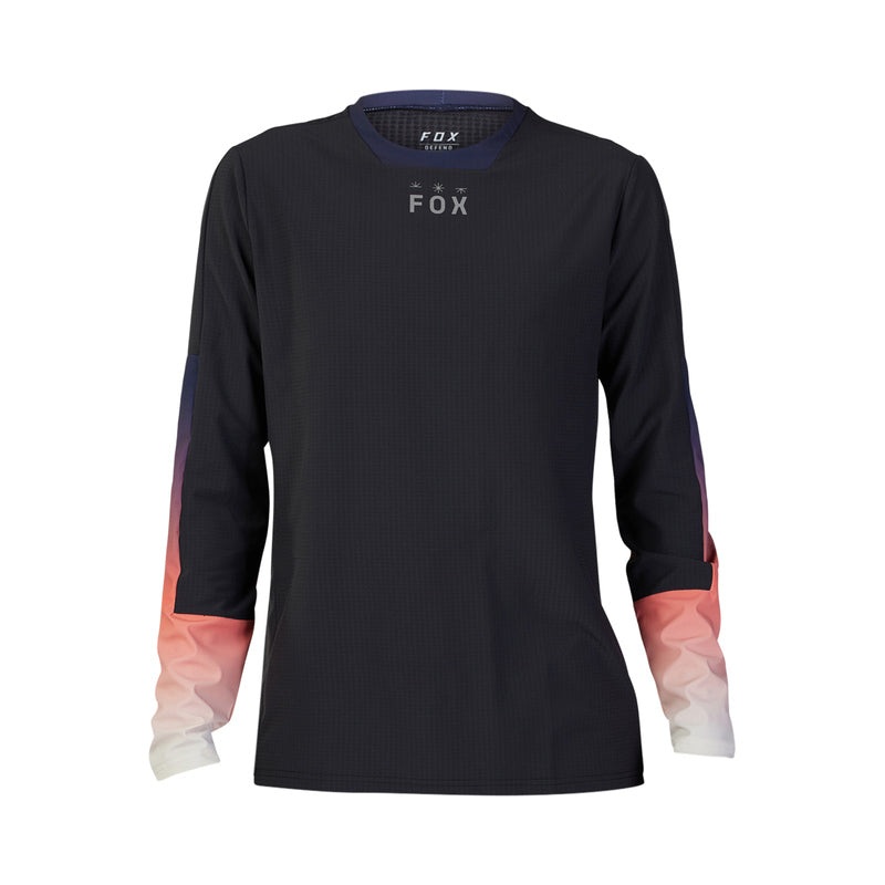 Fox Racing Defend Thermal Long Sleeve MTB Jersey – Lunar – Black – 2023 Black Small