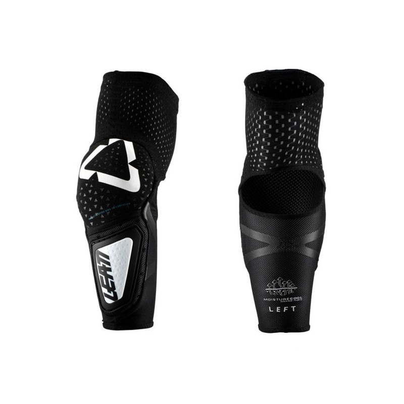Leatt 3DF Hybrid Junior Elbow Guard – White-Black White – Black One Size