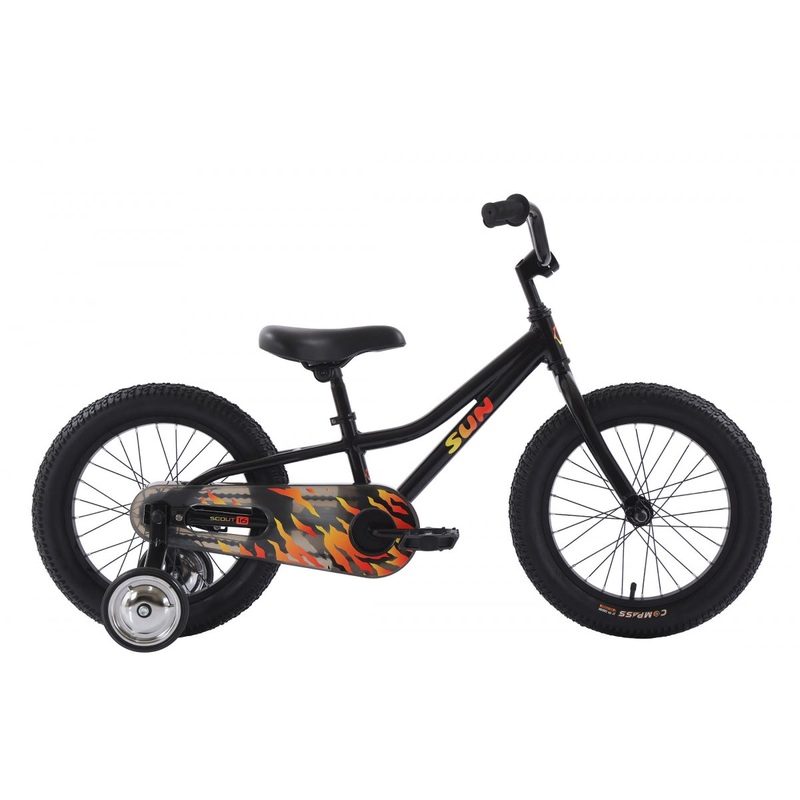 Sun Bicycles Scout 16 Low-rise 8in Jet Black 16`