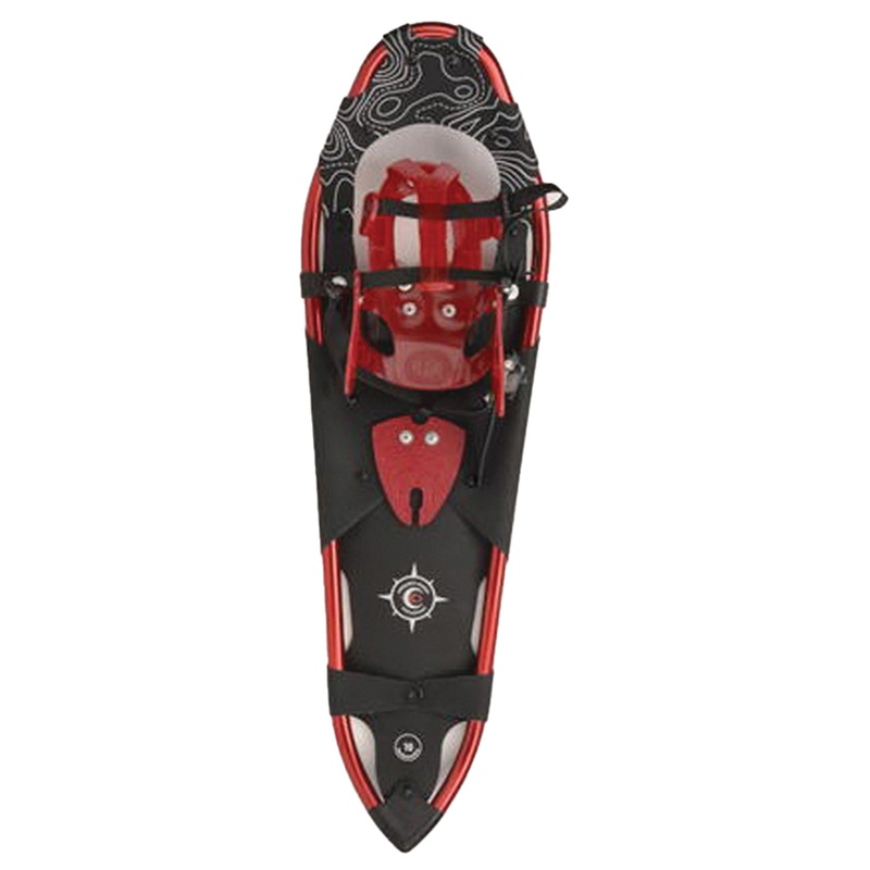 Crescent Moon Gold 10 Men’s Backcountry Snowshoes  Premium 32″ Traction & Durable Materials for Off-Trail Winter Exploration RED