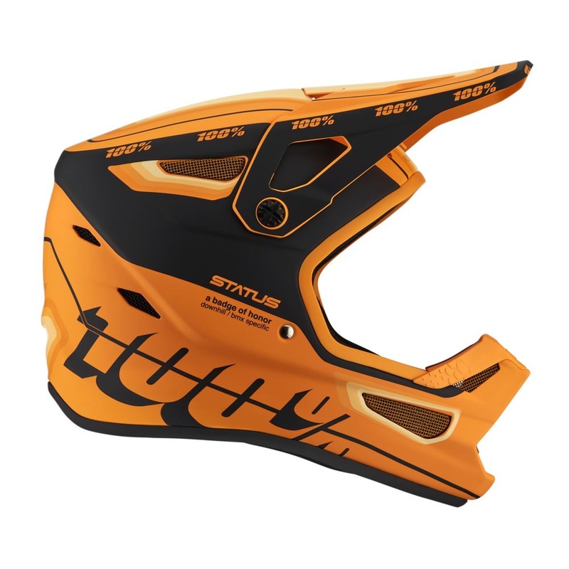 100% Status Helmet – Topenga Orange-Black Topenga Orange – Black X-Small