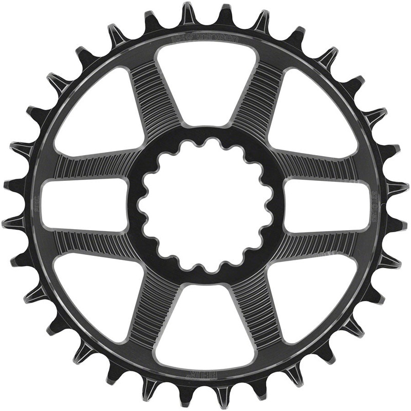 e*thirteen Helix R Chainring – 32t 11/12-Speed 52/55mm Flip Flop CL 3.5mm Offset e*thirteen DM BLK