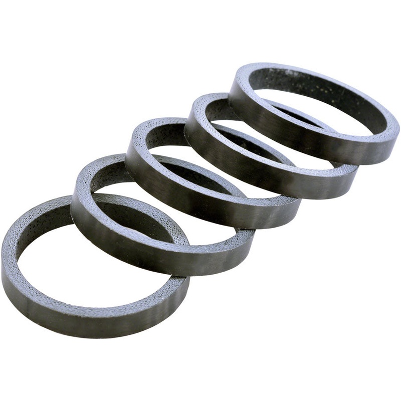 Wheels Manufacturing Carbon Headset Spacer – 1-1/8″, 5mm, Matte, 5-pack
