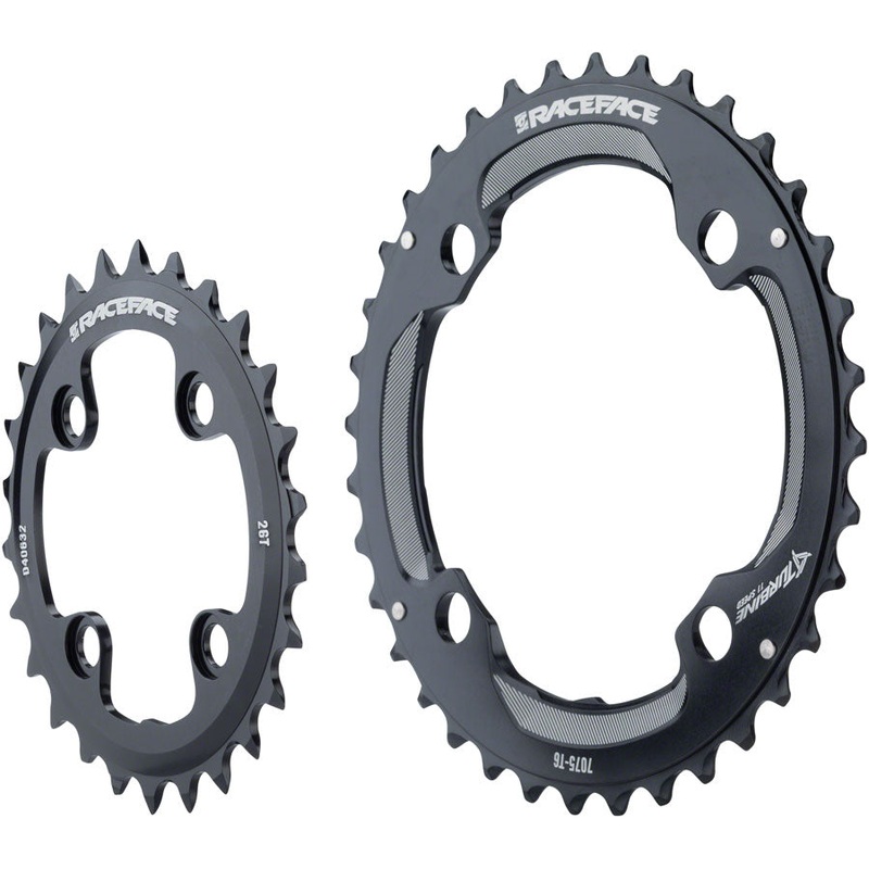 Race Face Turbine 11 Speed Chainring Set: 64mm x 104mm 26/36 Black