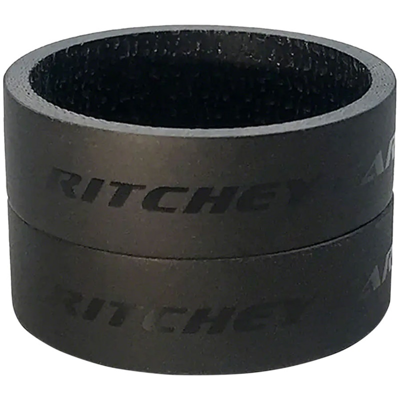 Ritchey WCS Carbon Headset Spacers 1-1/8 10mm Black 2-pack