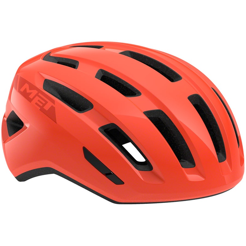 Road Bike Helmet MET Miles Mips – Coral Glossy, Medium