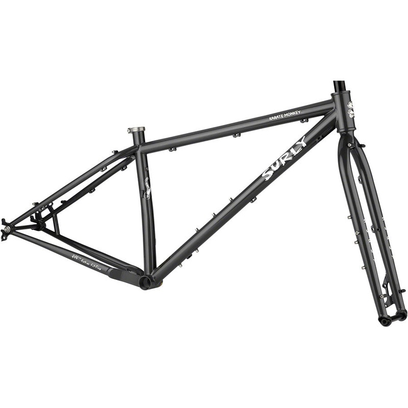 Surly Karate Monkey Frameset – 27.5″ Steel Hi-Viz Black X-Large