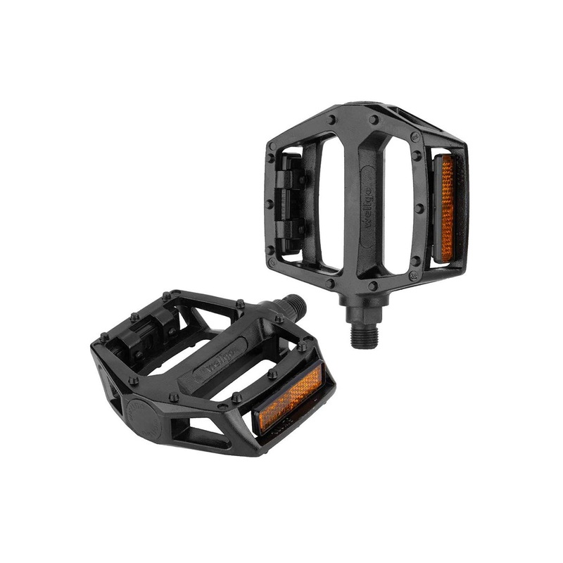 Wellgo 313 Platform Pedals – Black Black 9/16″