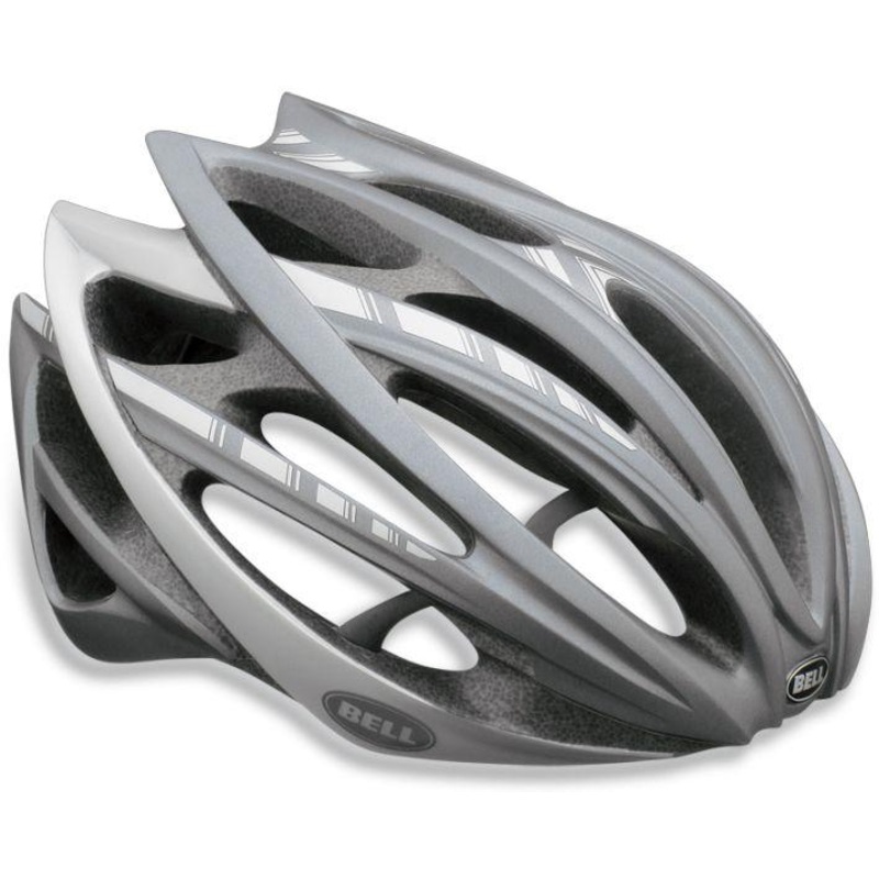 Bell Gage Road Helmet – Matt Titanium Stripes Matt Titanium Stripes Small