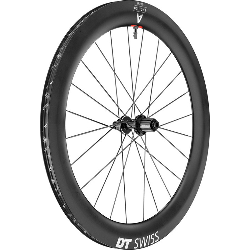 DT Swiss ARC 1100 DiCut 65 Rear Wheel – 700, 12 x 142mm, Center-Lock, HG11 Road/XDR, Ratchet EXP 36, Black
