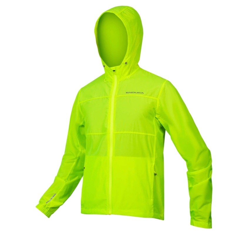 Endura Hummvee Windproof Shell Jacket, M , Hi-Viz Yellow