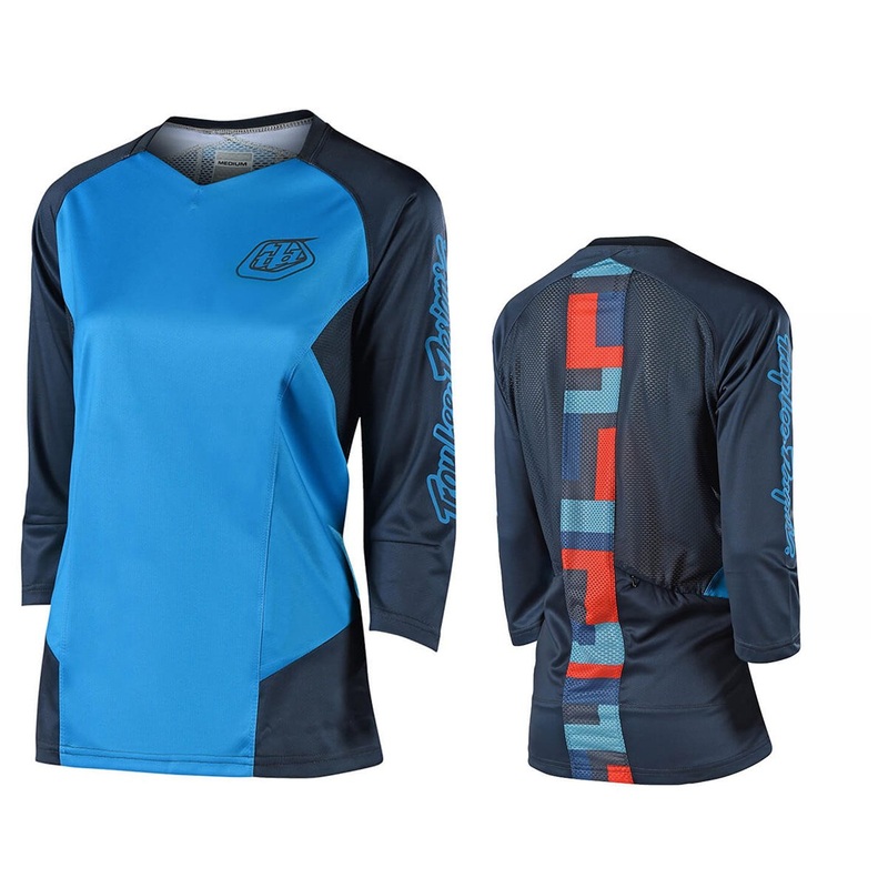 Troy Lee Designs Ruckus 3/4 Sleeve MTB Jersey – Womens – Ocean – 2018 Ocean Medium