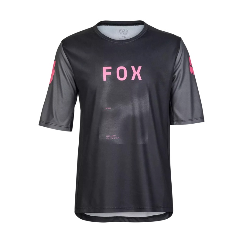 Fox Racing Ranger Short Sleeve MTB Race Jersey – Taunt – Black Black Small