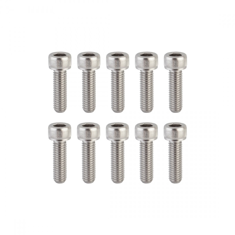 SUNLITE Stainless Steel Socket Cap Bolts M6x1TP 20mm Length Bag of 10