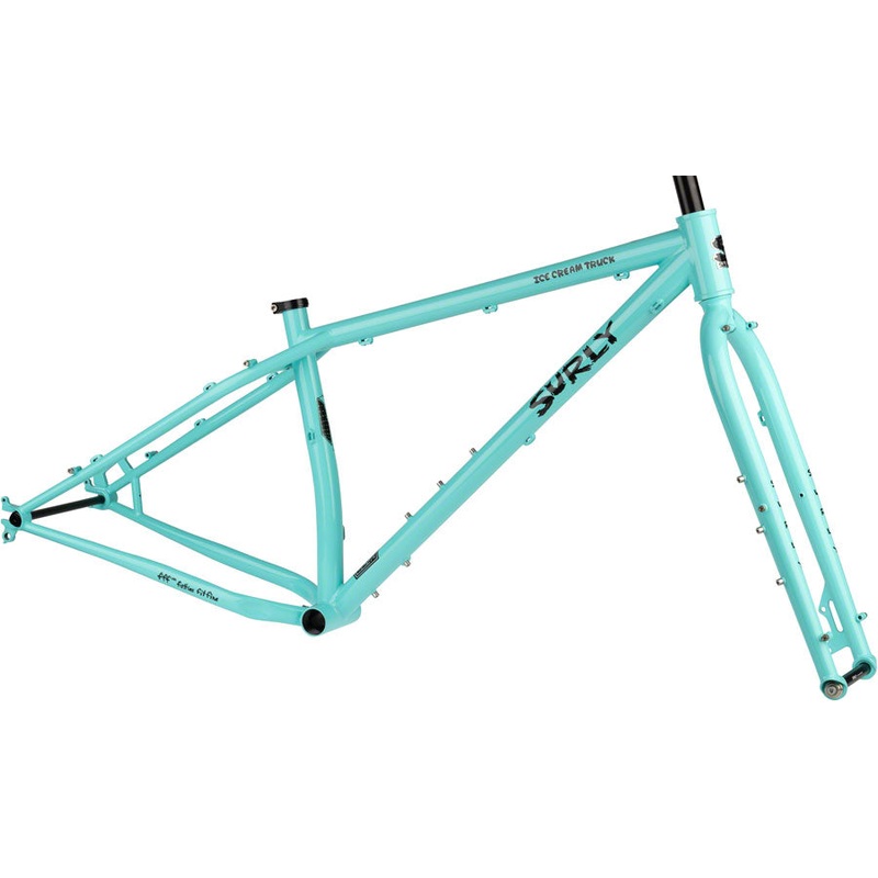 Surly Ice Cream Truck Fat Bike Frameset – 26″ Steel Safety Mask Blue Small