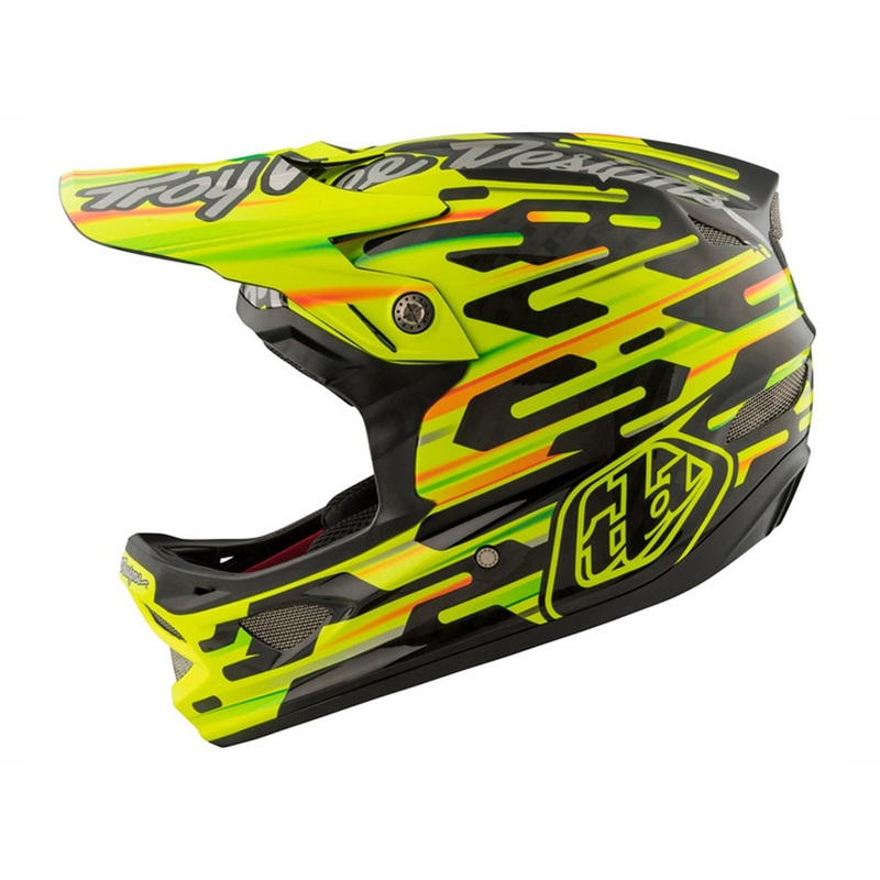 Troy Lee Designs D3 Carbon MIPS Full Face Helmet – Code Yellow Code Yellow X-Small