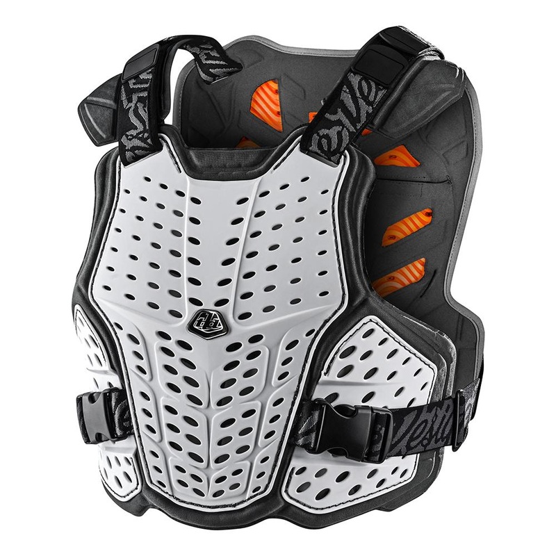 Troy Lee Designs Rockfight CE Chest Protector – White White X-Small/Small