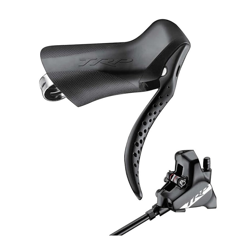 TRP Hylex RS Disc Brake and Lever – Rear Hydraulic 2-Piston Flat Mount Black