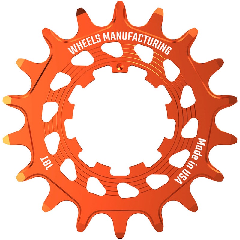 Wheels Manufacturing SOLO HG Cog – 18t, Fits SOLO-HG Kits, Orange