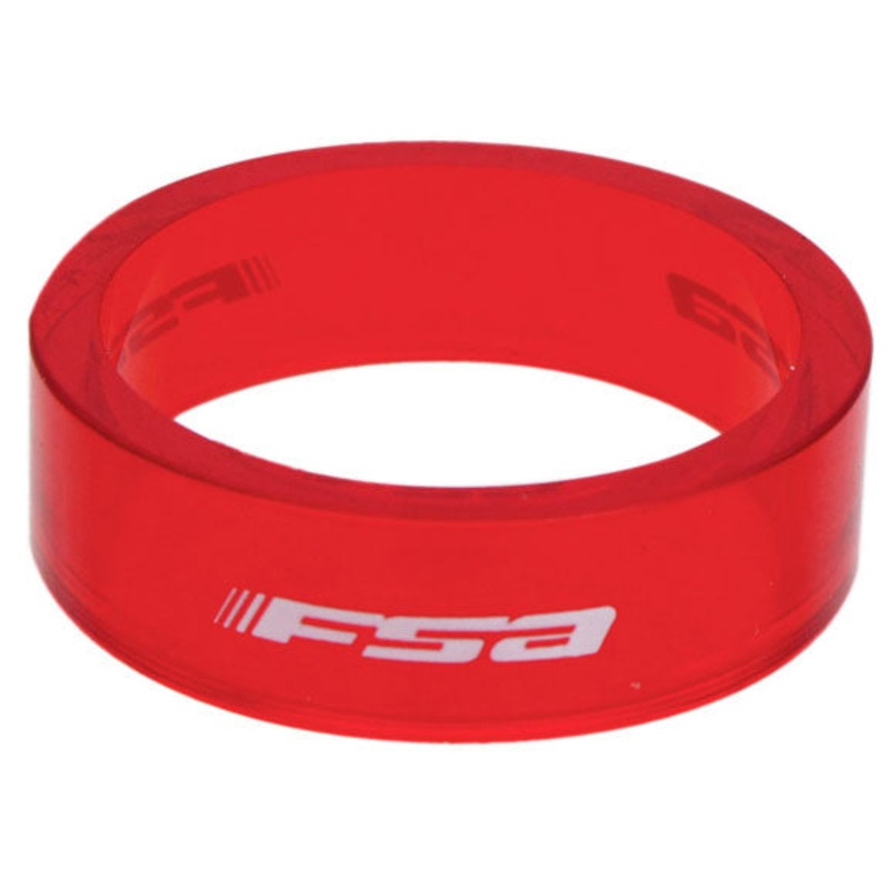 FSA PolyCarb Headset Spacer 1-1/8″x10mm  Red 10/C