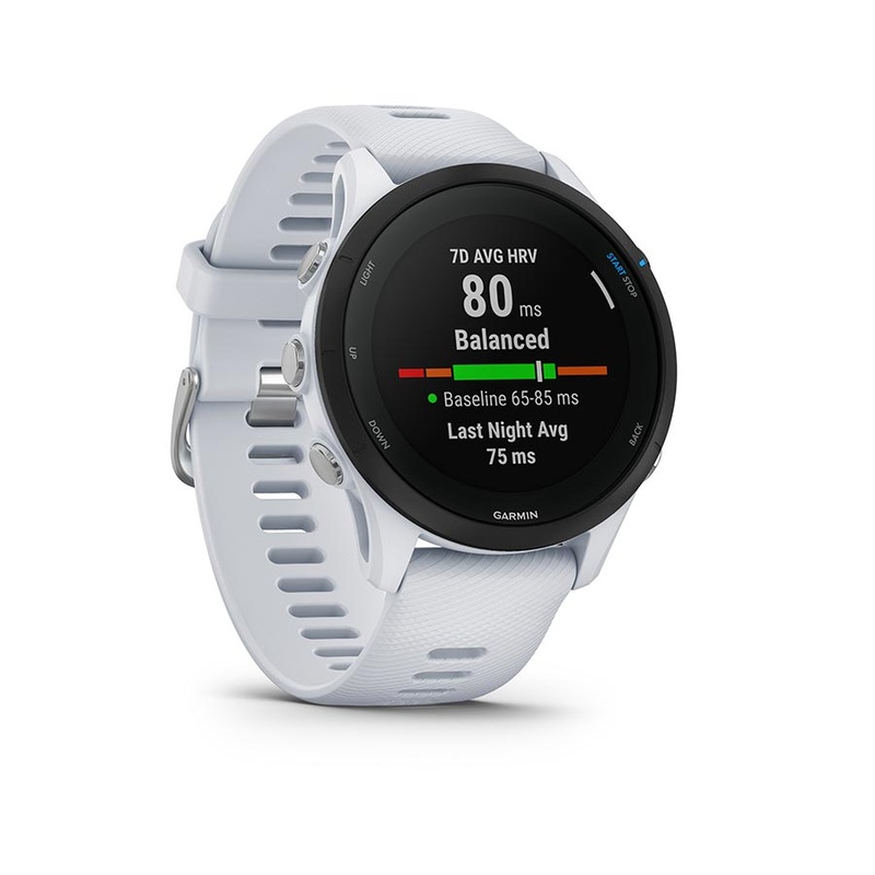 Garmin Forerunner 255 Music GPS Smartwatch – 45.6mm Whitestone