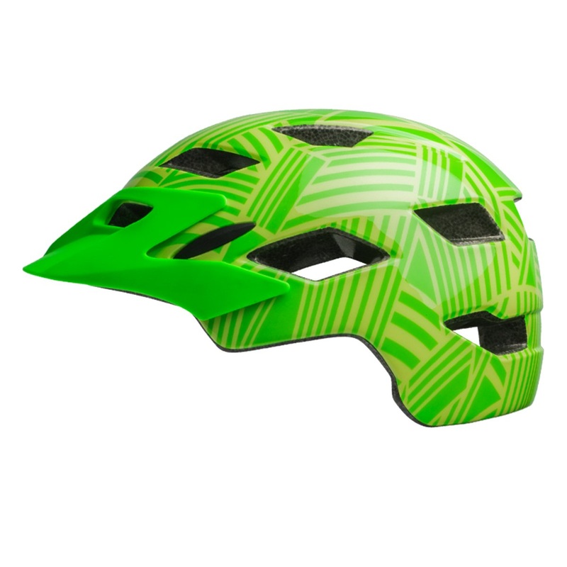 Bell Sidetrack Child Helmet – Gloss Kryptonite-Retina Sear Seeker Gloss Kryptonite – Retina Sear Seeker One Size