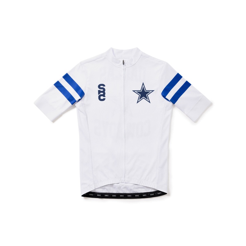 #NFLJ-DALW  NFL Collection  Cycling Jersey  Dallas Cowboys – White (Size Small, Like-New w/o tags) Small