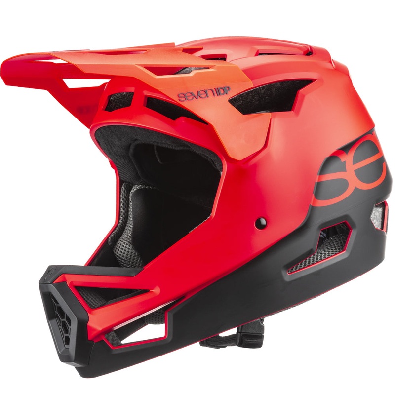 7 iDP Project 23 ABS Full Face Helmet – Matt Thruster Red-Black Matt Thruster Red – Black X-Small