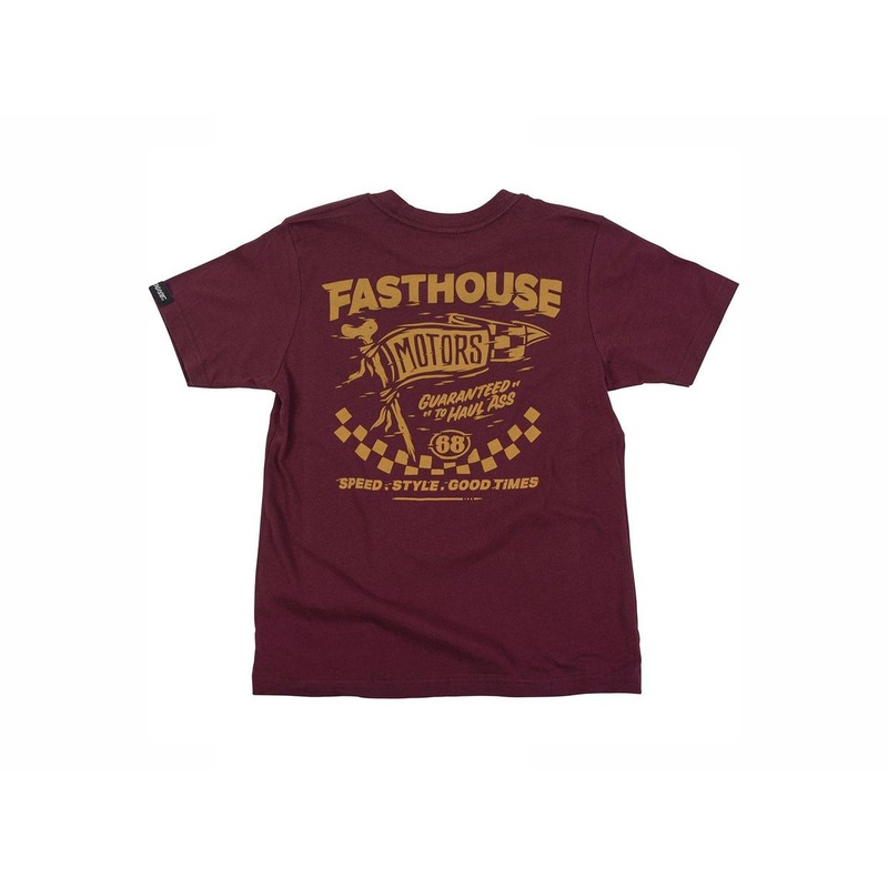 Fasthouse All Out Tee – Youth – Maroon Maroon Large