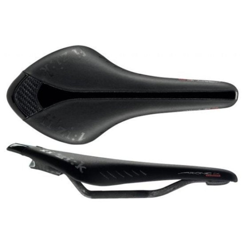 Fizik Arione CX Saddle – Carbon Rail – Black – Take Off Black 7×9 Braided Rail