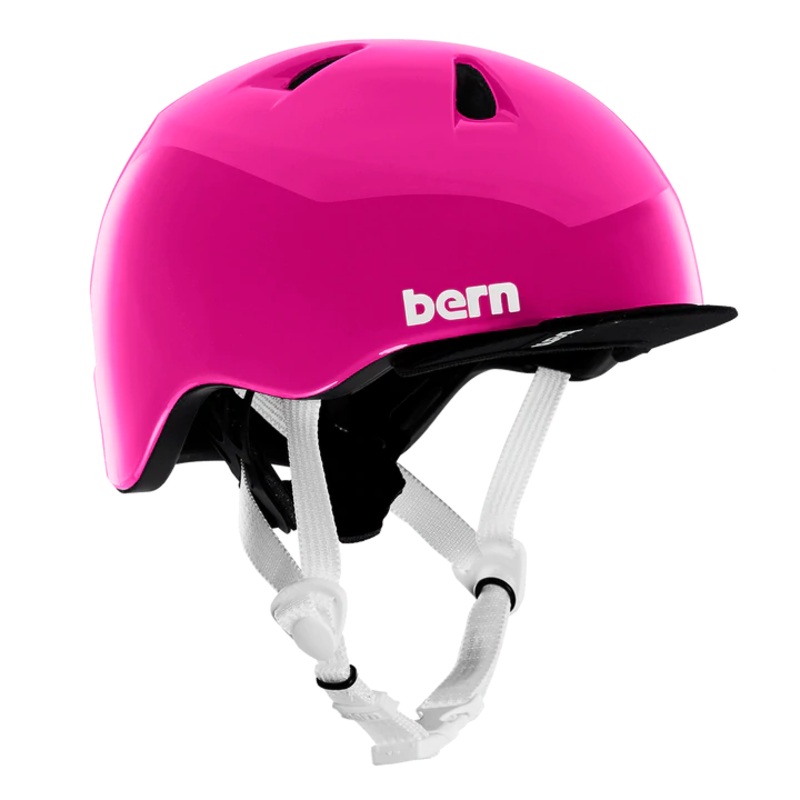 Bern Tigre Helmet with Visor – Youth – Gloss Pink Gloss Pink 2X-Small