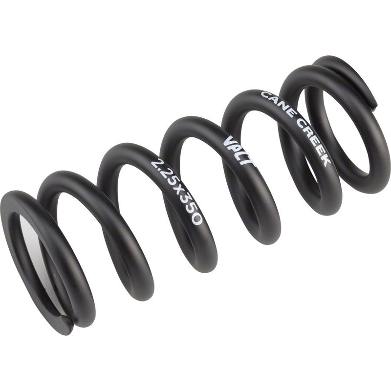 Cane Creek VALT Lightweight Steel Spring for Coil Shock, 2.25″/57mm x 350lbs, Black