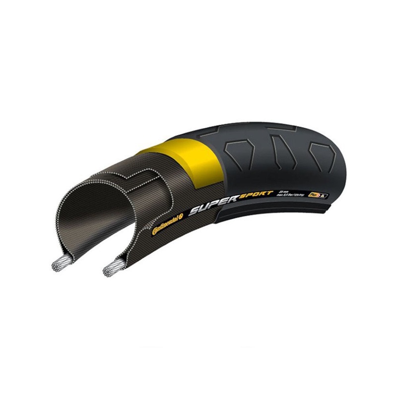 Continental SuperSport Plus 700c Folding Road Tire Black 23c