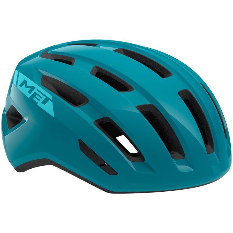Road Bike Helmet MET Miles Mips – Teal Glossy, Large
