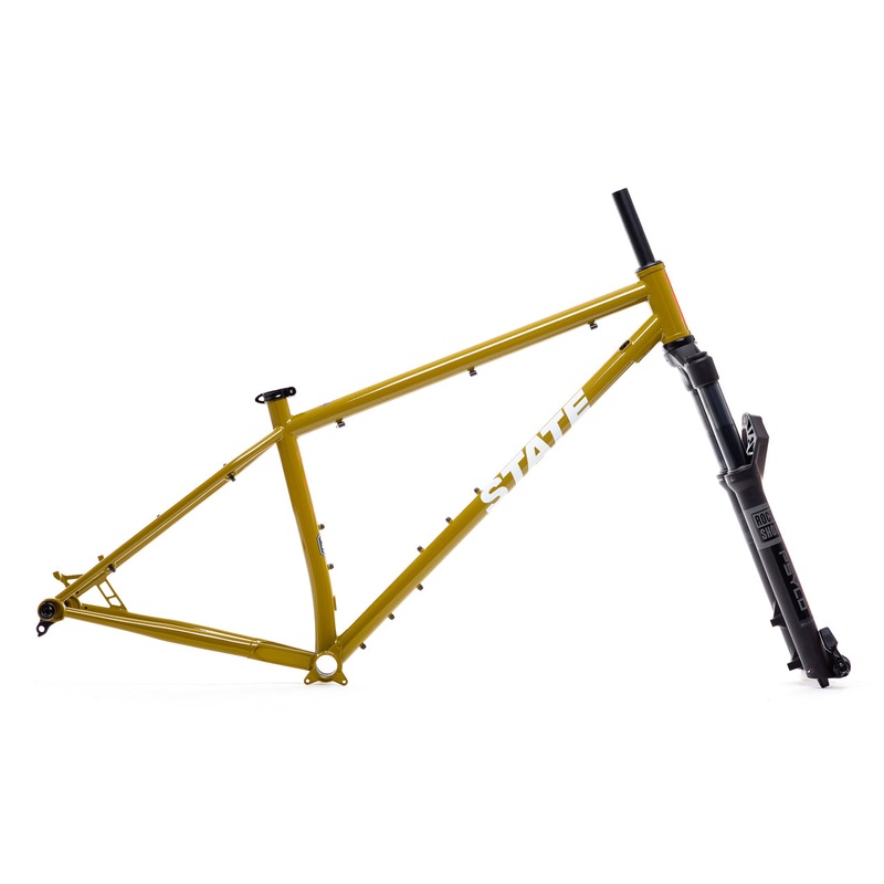 4130 Trail – Mountain Bike – Frame Set – Patina Gold XS / S – 38cm – ( Riders 5’1″ – 5’5″) Frame & Fork Set
