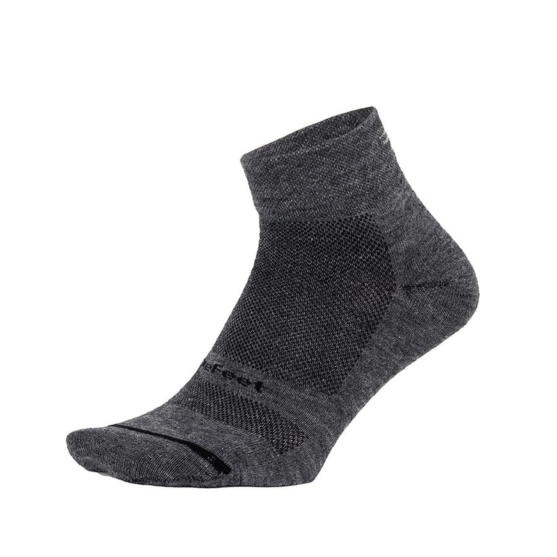 DeFeet Wooleator Pro 1” Socks, Gravel Grey, XL, Pair