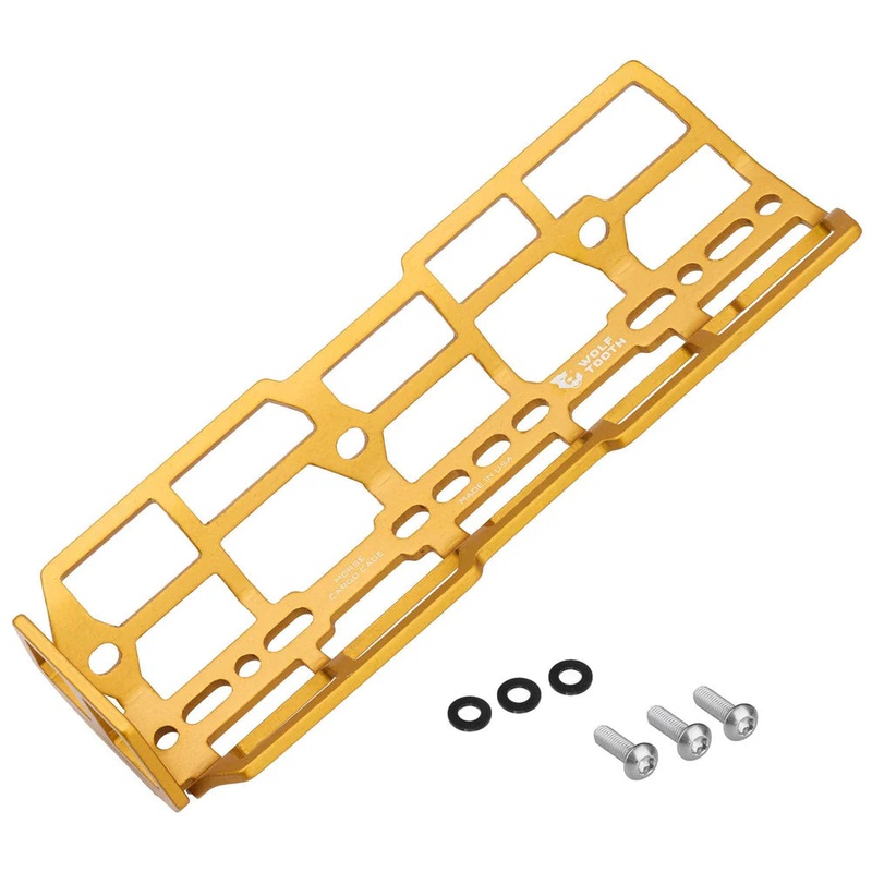 Wolf Tooth Components Morse Cargo Cage – Gold Gold Each