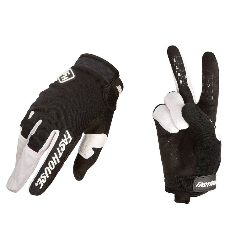 Fasthouse Speed Style Ridgeline+ MTB Glove – Black-White Black – White Small