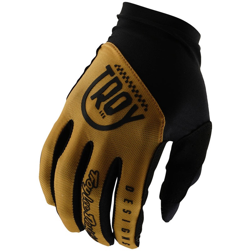 Troy Lee Designs Flowline Glove   Eyez Gold, 2X-Large