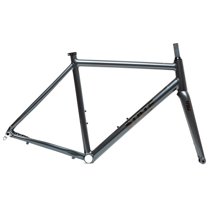 Undefeated Disc Road Frame & Fork Set – Graphite / Prism 49 cm – (Riders 5’0″-5’3″)