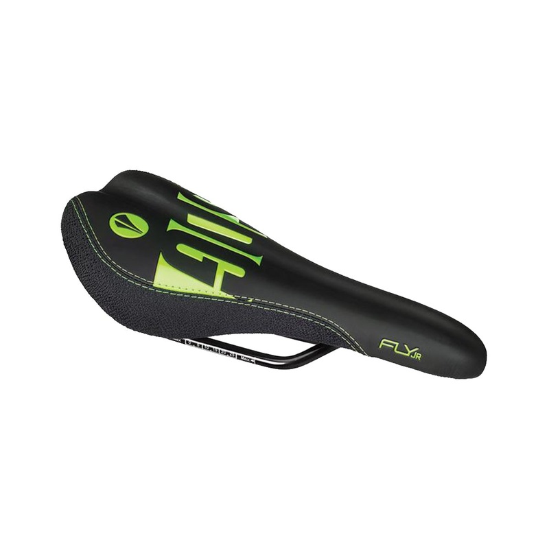 SDG Fly Jr Children’s Saddle – Black-Neon Green-Green Black – Neon Green – Green