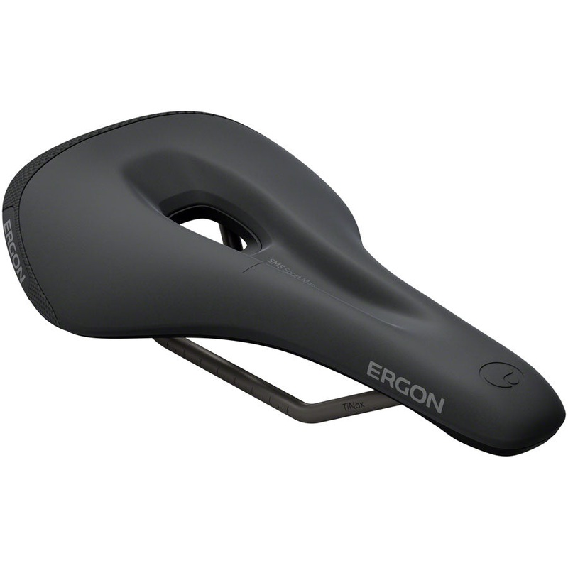 Ergon SMS Sport Saddle – TiNox XP, Black, Men’s, Small/Medium