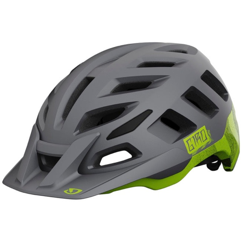Giro Radix MIPS MTB Helmet – Matt Metallic Black-Ano Lime Matt Metallic Black – Ano Lime Small