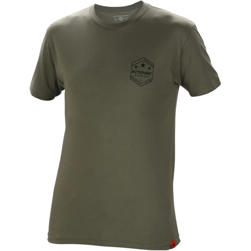 Intense Short Sleeve Tee Shirt – Army Sand Army Sand Large