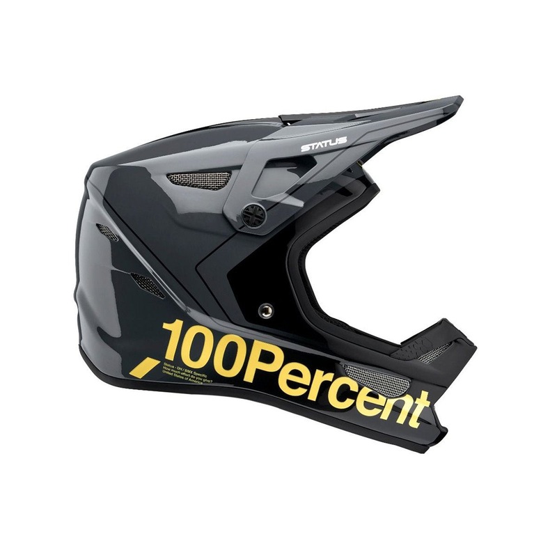 100% Status Full Face Helmet – Carby – Charcoal – 2021 Carby – Charcoal X-Small