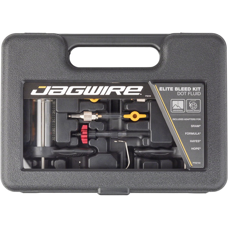 Jagwire Elite DOT Bleed Kit, includes SRAM Avid Formula Hayes Hope Adapters