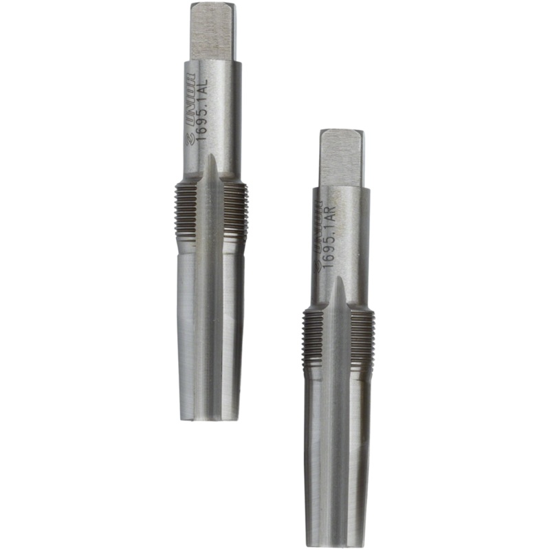 Unior Proprietary Left & Right Pedal Thread Repair Taps – Compatible with Custom Pedal Inserts