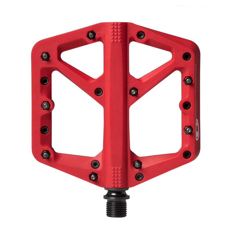 Crank Brothers Stamp 1 Platform Pedals – Red Red Small